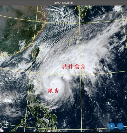 秋颱共伴效應挾大雨？ 鄭明典曬「大片雲系」緊黏銀杏：距離還遠