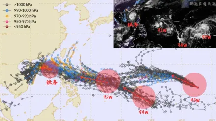下周「3個颱風恐生成」　氣象粉專：1路徑恐北勾朝台灣接近