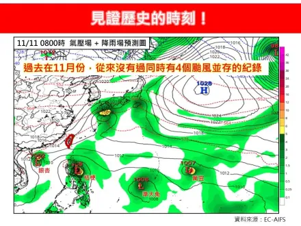 準颱風「天兔」最快今生成！恐影響台灣　專家：11/14可能會轉向