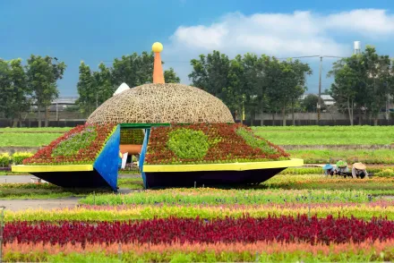 台中國際花毯節吸滿滿人潮！結合200位長輩幼童打造「共創基地」