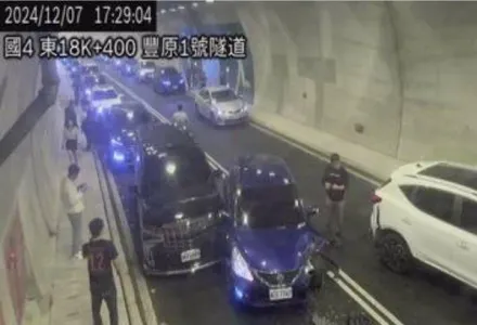 周末不平靜！國4豐原1號隧道4車追撞　傷亡數待清查