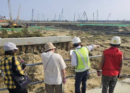 嘉義科學園區出事了！台積電工地吊車撞翻鷹架倒塌