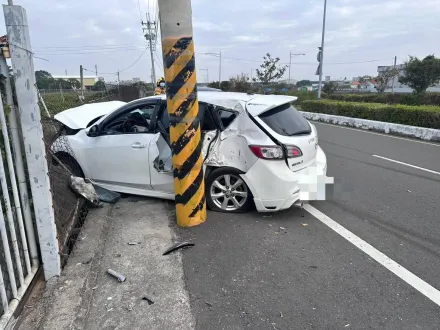 彰化埔心道路驚魂！3車猛烈追撞、翻覆　1人送醫