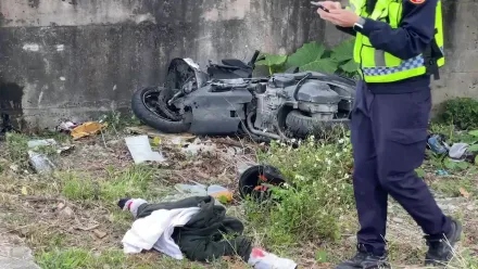 「踫」聲巨響！卑南花東縱谷公路猛撞圍牆　男胸部重創斷魂