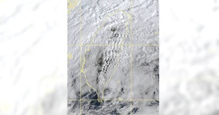 看見山岳波！台灣東部衛星雲圖曝光　「西風越過中央山脈」：對流性不強