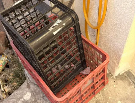走失的菜籃。（圖／翻攝自臉書／~~我愛鹿港小鎮~~2）