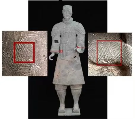 透過兵馬俑上指紋分析，發現女性、少年也曾參與製作。（圖／新華社）