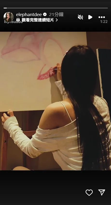 小S久違更新動態，轉發愛女Lily的宣傳片。（圖／翻攝IG &nbsp;elephantdee）