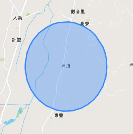 花蓮縣卓溪鄉、玉里鎮共3地15日下午1小時累積雨量達注意值，提醒民眾注意土石流或崩塌風險。（圖／翻攝自國家災害防救科技中心官網）
