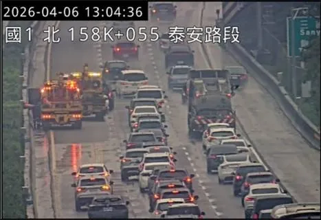 清明節連續假期最後一日，國道車流狀況。（圖／翻攝畫面）