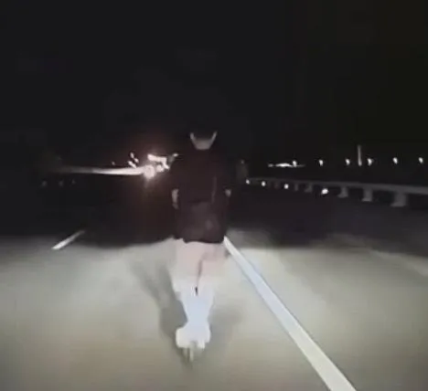 該名男子酒駕衝上台68線快速道路。(圖/翻攝「竹東小鎮」臉書)