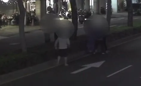 熱心民眾協助留下蔡嫌。（圖／警方提供）