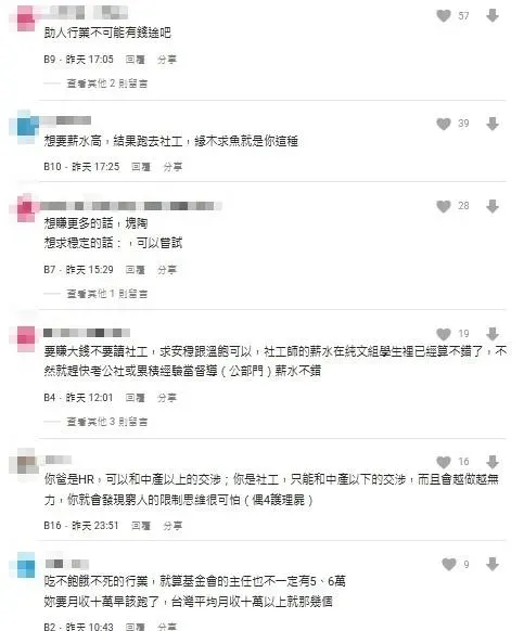 網友留言。（圖／翻攝自Dcard）