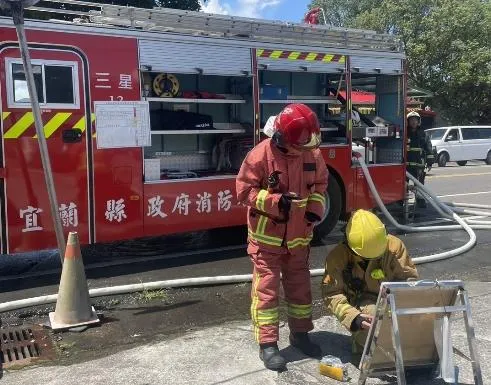 宜蘭縣三星鄉今（23）日中午發生一起住宅火警。（圖／翻攝畫面）