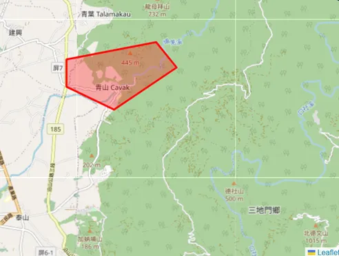 氣象署9日下午發布南高屏3縣市大雷雨即時訊息，同時針對屏東三地門鄉沙漠溪發布災防告警。（圖／翻攝自中央氣象署官網）