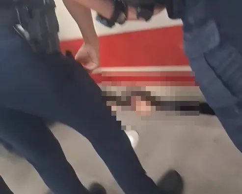 一名女性旅客在165次普悠瑪入站時不明原因墜軌，遭列車撞擊後卡在月台與列車之間的縫隙中。（圖／Threads@han0801a授權提供）