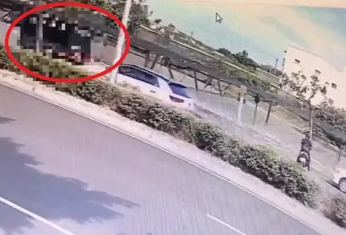 台南傳出運鈔車搶案。（圖／翻攝畫面）