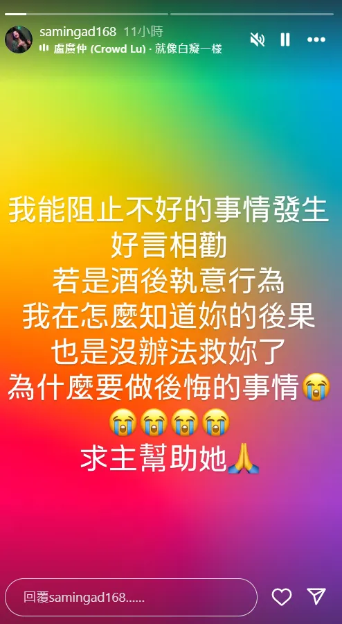 家家的姊姊紀曉君26日深夜發聲。（圖／翻攝自IG）