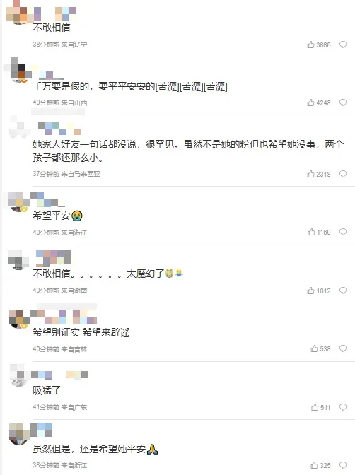 大S猝逝的傳聞震驚陸網。（圖／翻攝自微博）