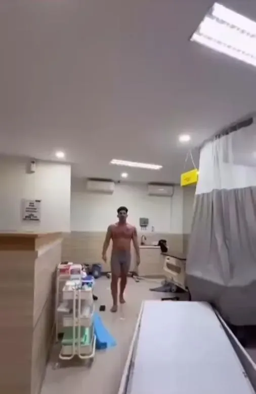 一名美國男子在峇里島診所內暴走，破壞設備。（圖／翻攝自IG@canggu_bali）