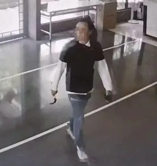 南屯30歲男「自拍棒＋鋸子」打人。（圖／翻攝畫面）