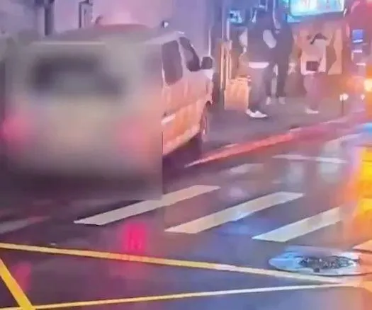 車禍瞬間。（圖／警方提供）