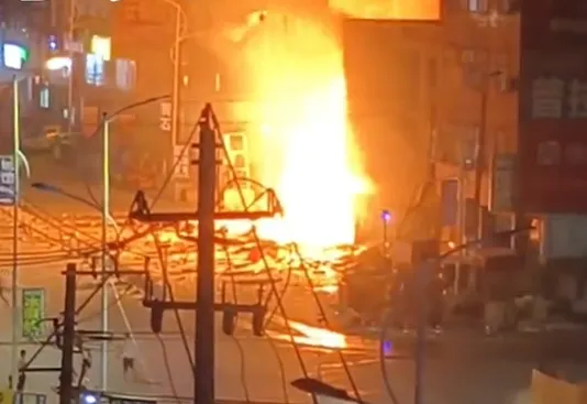 福建省南安市9日發生氣爆事故，致2死5傷。（圖／翻攝自微博）