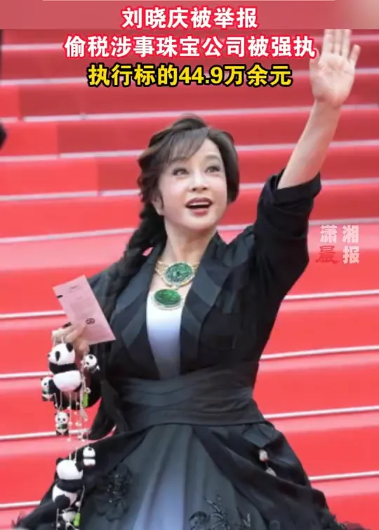 劉曉慶的珠寶公司被法院依法執行44.9萬餘元人民幣。(圖/翻攝《瀟湘晨報》)