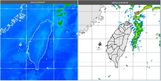 北台轉偏涼偶雨,元旦將降溫愈晚愈冷。(圖/翻攝自「洩天機教室」)