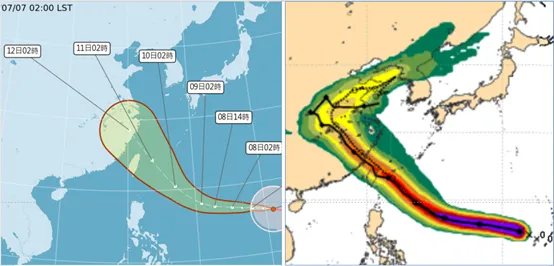 巴威颱風。(圖/翻攝自「洩天機教室」專欄)