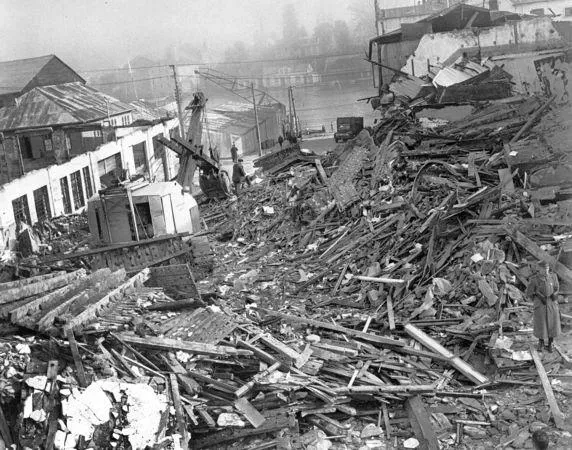 圖為1960年5月的智利大地震。(圖/美聯社)