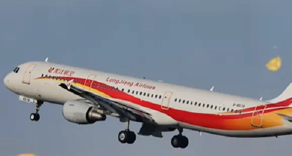 圖為龍江航空客機。（資料照／翻攝抖音@龍江航空）