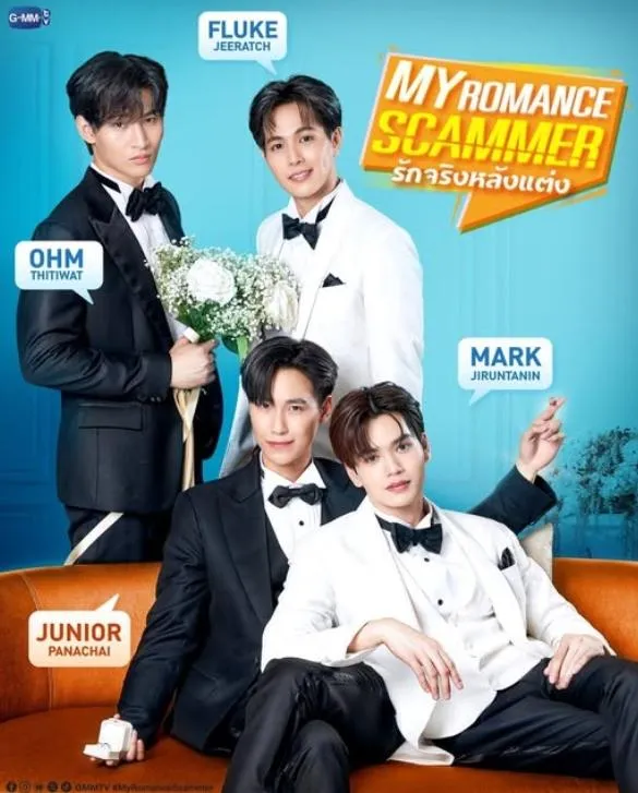 主演多部人氣BL劇集的Junior和Mark。(圖/翻攝臉書「GMMTV」)