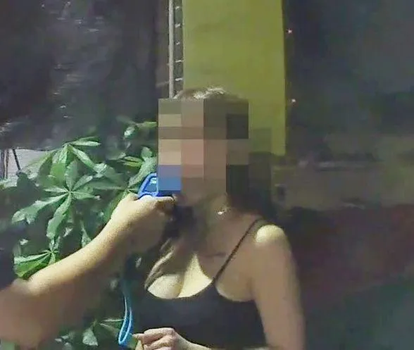 廖女雖然沒有酒駕，但神情恍惚。（圖／警方提供）