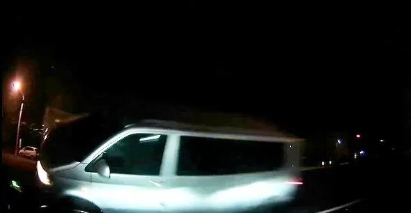 車禍發生時的畫面。(圖/中天新聞)