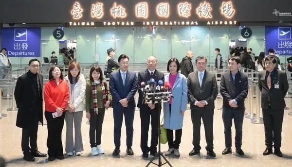 代表賴清德總統參加美國總統川普就職的立法院長韓國瑜所率慶賀團,因華盛頓等區低溫侵襲,戶外就職典禮改室內舉行,無法現場觀禮。(圖/中天新聞)