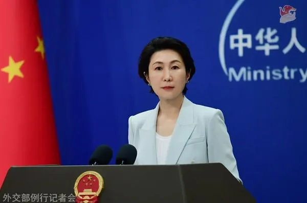 毛寧主持大陸外交部例行記者會。（資料照／翻攝大陸外交部）