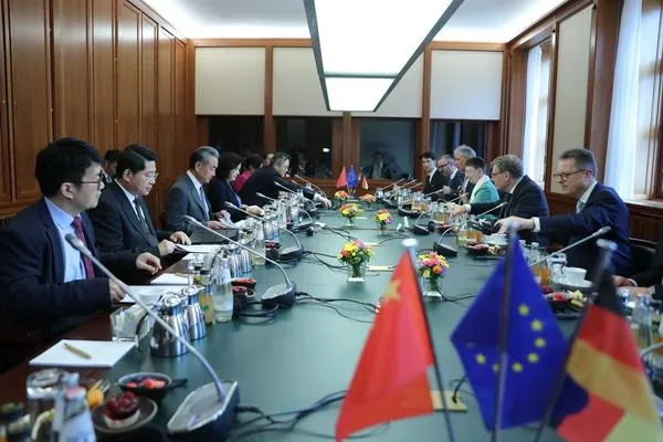 中德舉行第八輪外交與安全戰略對話。(圖/翻攝大陸外交部)