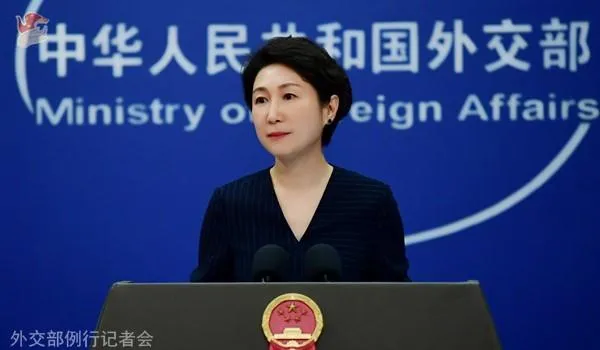毛寧主持大陸外交部例行記者會。（資料照／翻攝大陸外交部）