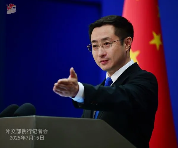 大陸外交部發言人林劍。(圖/翻攝大陸外交部)