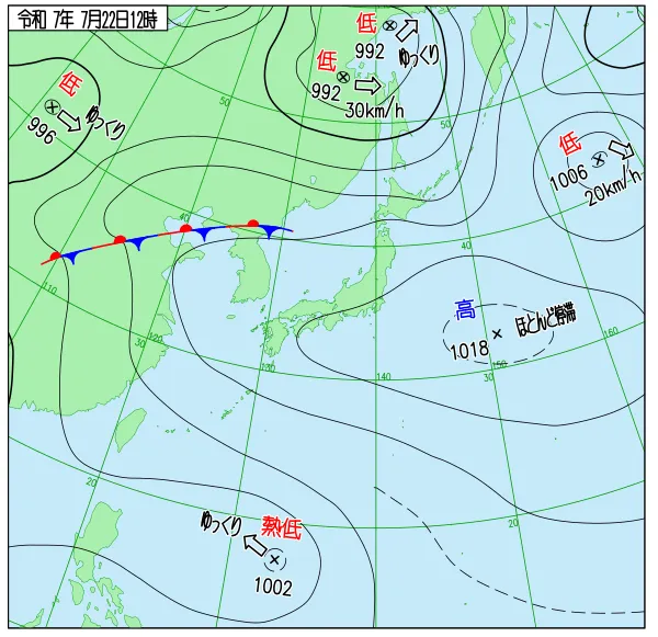 菲律賓東方海面的熱帶擾動增強為熱帶性低氣壓。（圖／翻攝自日本氣象廳）