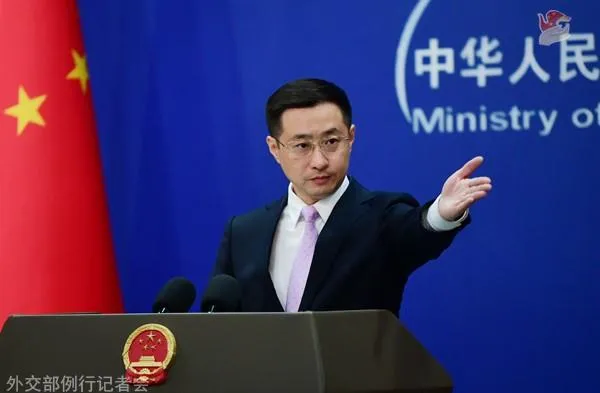 大陸外交部發言人林劍。（資料照／翻攝大陸外交部）