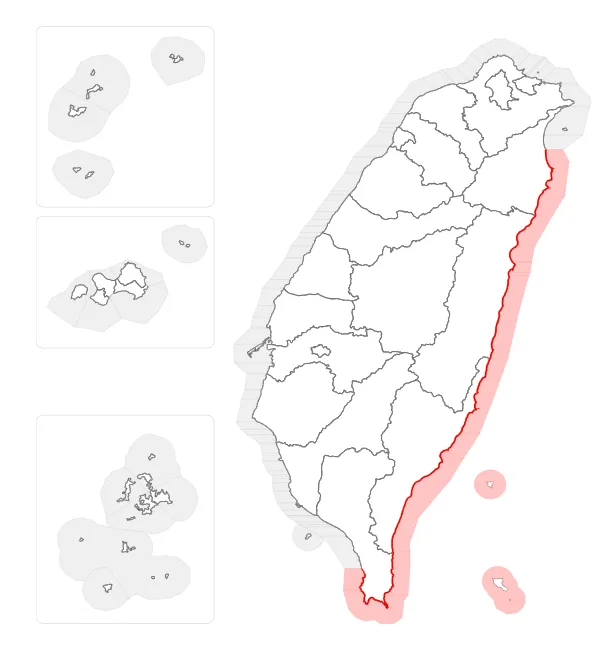 氣象署呼籲民眾遠離沿岸,勿前往海邊觀浪,並儘速離開海堤、河口、港區及沿岸道路等高風險區域。(圖/氣象署提供)