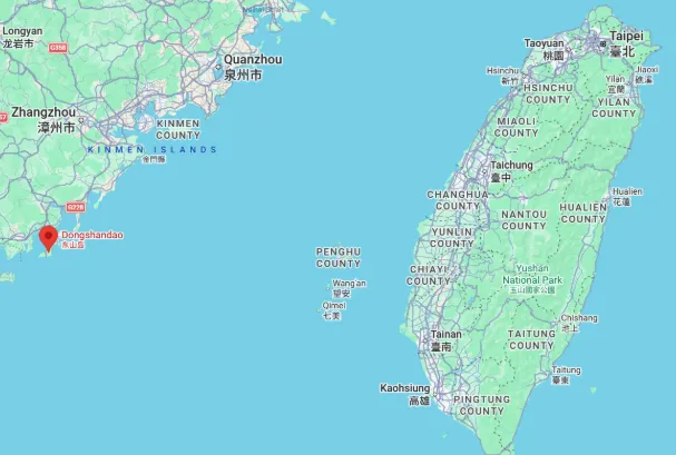 東山島位於福建省南部沿海，靠近台灣海峽南口。（圖／翻攝GOOGLE地圖）