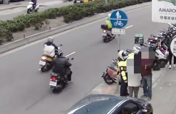 中和區發生違停檢舉糾紛。（圖／警方提供）