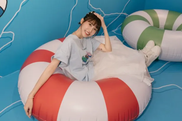 粿粿憑藉《全明星運動會》紅隊經理一角打開知名度。(圖/翻攝自粿粿 臉書)