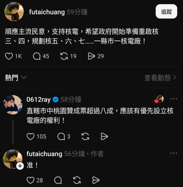 莊福泰發文。（圖／翻攝自Threads）