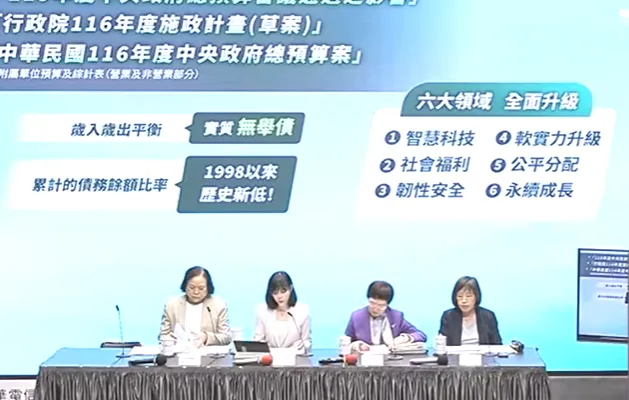 行政院會20日拍板明年度總預算案及普發現金一萬元。（圖／行政院開麥啦YT）