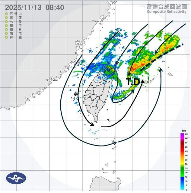 氣象專家吳聖宇指出,明天雨勢才真正緩和一些。(圖/翻攝自吳聖宇臉書)