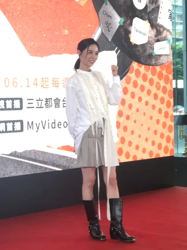 謝盈萱稱未來不會排斥閃婚，一切順其自然。（圖／記者郭竹倩 攝）